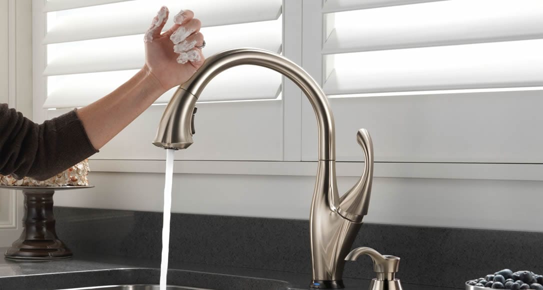 Delta Pulldown Faucets Touch2O Technology
