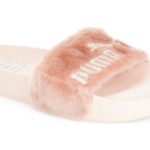 Leadcat Fenty Fur Slide Sandals Shell/White