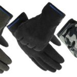Kevlyn Men’s Sweater Knit Gloves in Charcoal, Black, Camo