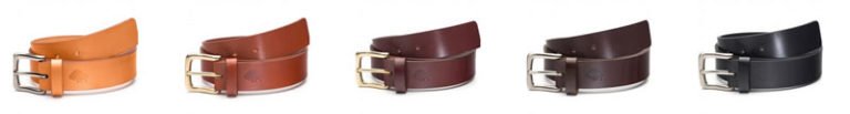 Red Pentagram Black Canvas Webbing Belt - Ezra