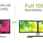 UltraHD (UHD) 4k or Full HD1080p dual display