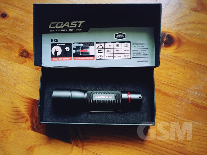 Coast HX5 Dual Power Personal LED Flashlight