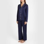 Derek Rose Women’s Pure Silk Bailey Pyjama Top & Bottom