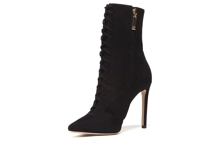 Mei Luxe Lace Up Booties by Zvelle