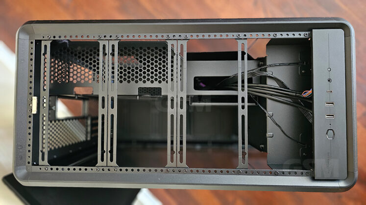 Cooler Master Masterframe 360 Panorama Top Fan/Radiator brackets & Dual Chamber Design